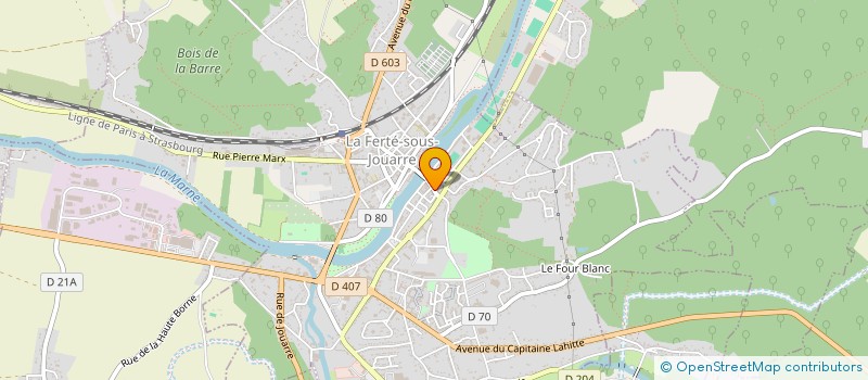 localisation de l'entreprise SARL DU COMMERCE à LA FERTE-SOUS-JOUARRE