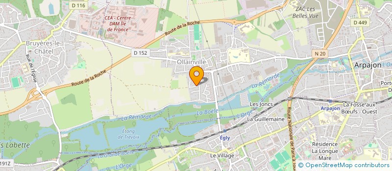 localisation de l'entreprise SARL DU COTEAU  OLLAINVILLE