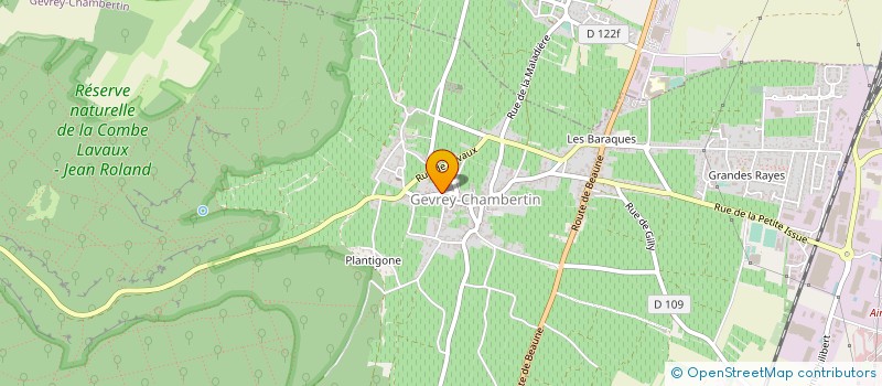 localisation de l'entreprise SARL DU DOMAINE ALAIN BURGUET à GEVREY-CHAMBERTIN