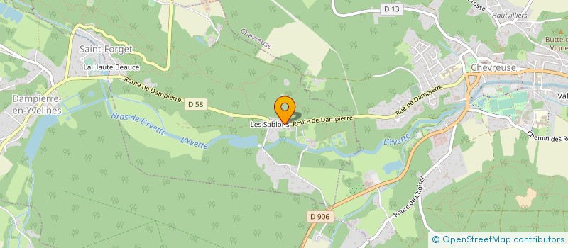 localisation de l'entreprise SARL DU DOMAINE DE DAMPIERRE à DAMPIERRE EN YVELINES