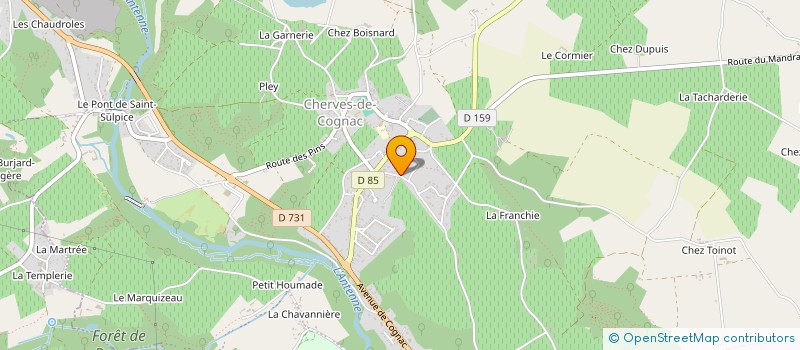 localisation de l'entreprise SARL DU DOMAINE DE LA GROLETTE à VAL-DE-COGNAC