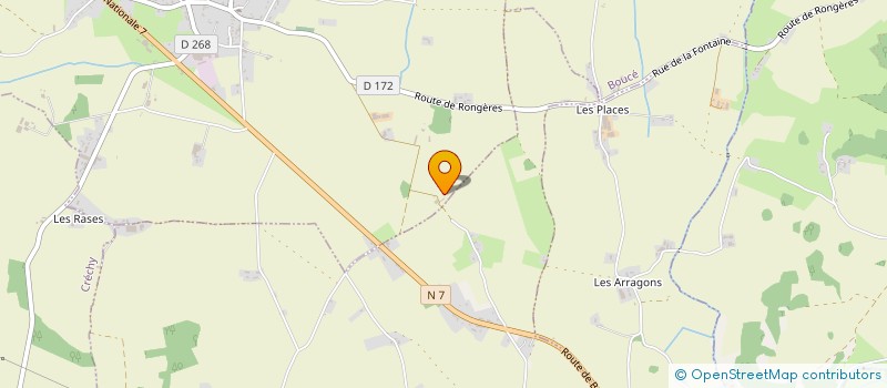 localisation de l'entreprise SARL DU DOMAINE DE THEILLAT  SANSSAT