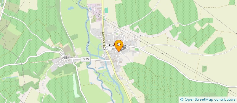 localisation de l'entreprise SARL DU DOMAINE DES CHAUMES  MALIGNY