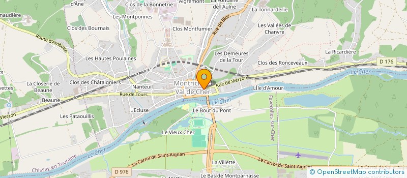 localisation de l'entreprise SARL DU DONJON à MONTRICHARD-VAL-DE-CHER