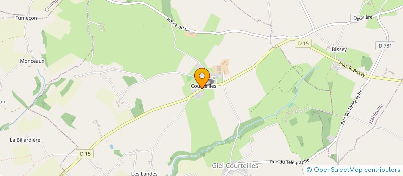 localisation de l'entreprise SARL DU FER A CHEVAL à GIEL-COURTEILLES