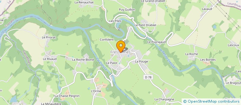 localisation de l'entreprise SARL DU FRENE CREUSOIS à FRESSELINES