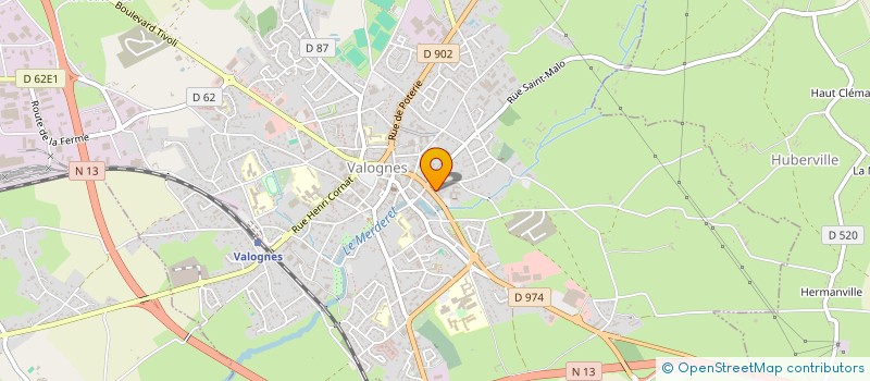 localisation de l'entreprise SARL DU GARAGE DUCHENNE  VALOGNES