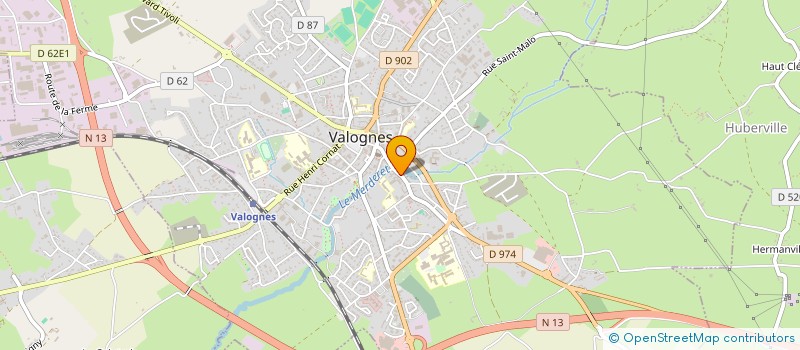 localisation de l'entreprise SARL DU GRAND HOTEL DU LOUVRE  VALOGNES