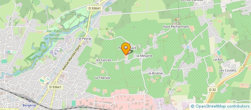 localisation de l'entreprise SARL DU HAMEAU DE PECHARMANT à BERGERAC