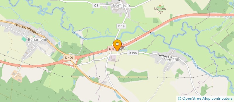 localisation de l'entreprise SARL DU HAUT DE LA COTE  DOMJEVIN