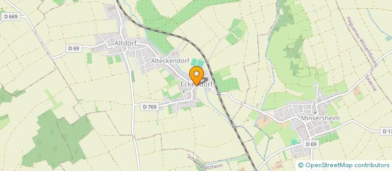 localisation de l'entreprise SARL DU KREUTZEL  DUNTZENHEIM