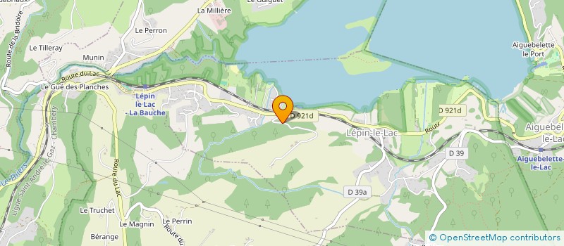 localisation de l'entreprise SARL DU LAC D'AIGUEBELETTE  LEPIN-LE-LAC