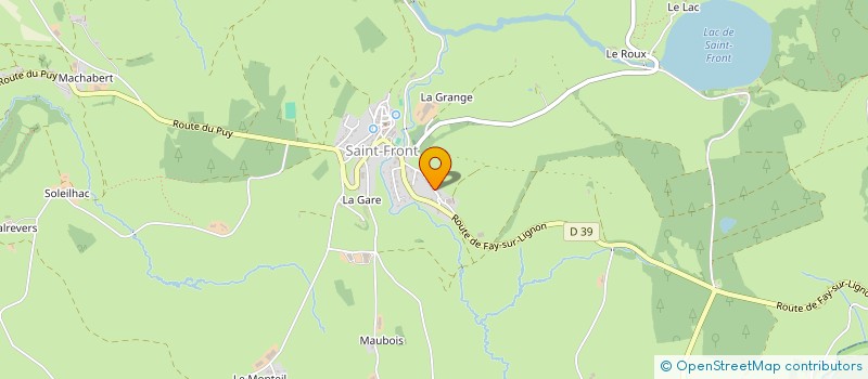 localisation de l'entreprise SARL DU LAC D'ARCONE à SAINT-FRONT