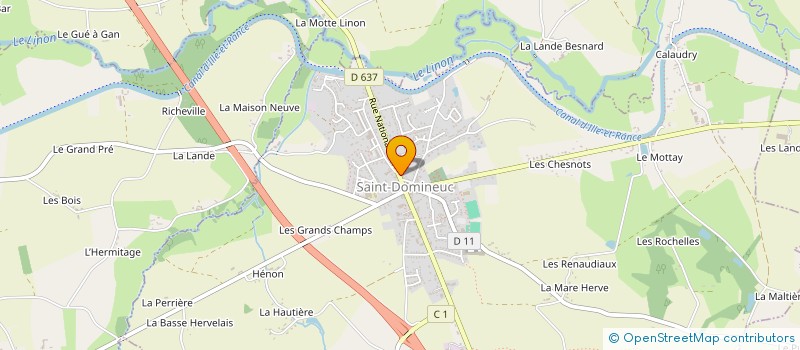 localisation de l'entreprise SARL DU LINON  SAINT-DOMINEUC