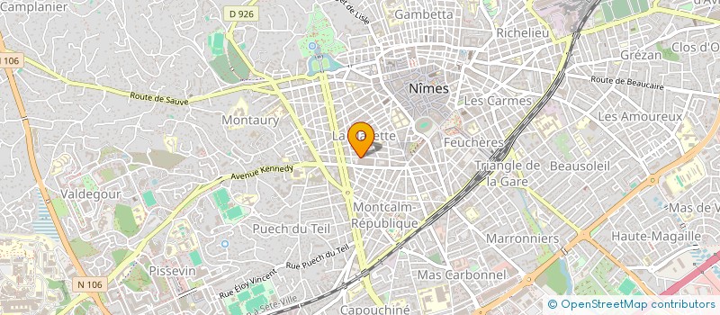 localisation de l'entreprise SARL DU MAIL  NIMES