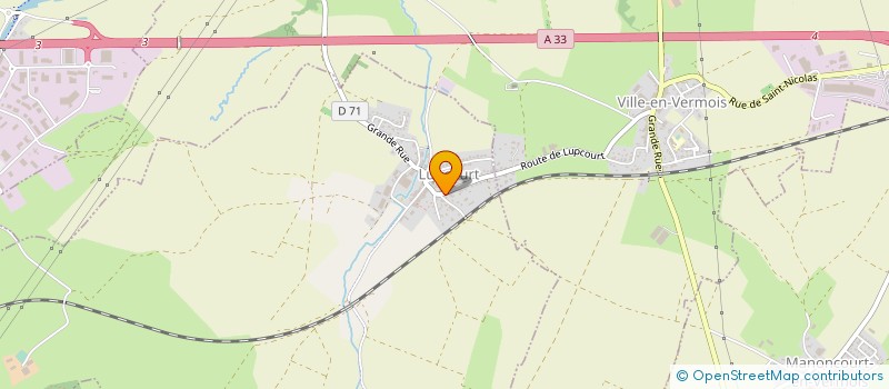 localisation de l'entreprise SARL DU MONT  VILLE-EN-VERMOIS