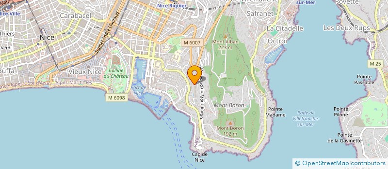 localisation de l'entreprise SARL DU MONT BORON à NICE