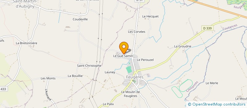 localisation de l'entreprise SARL DU MONT SAMIN  FEUGERES