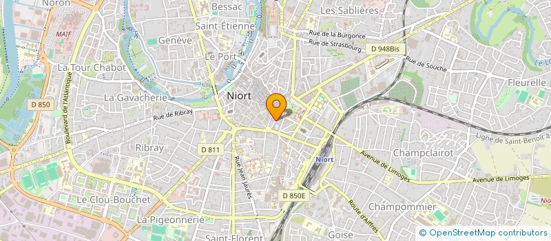 localisation de l'entreprise SARL DU MONTET  NIORT