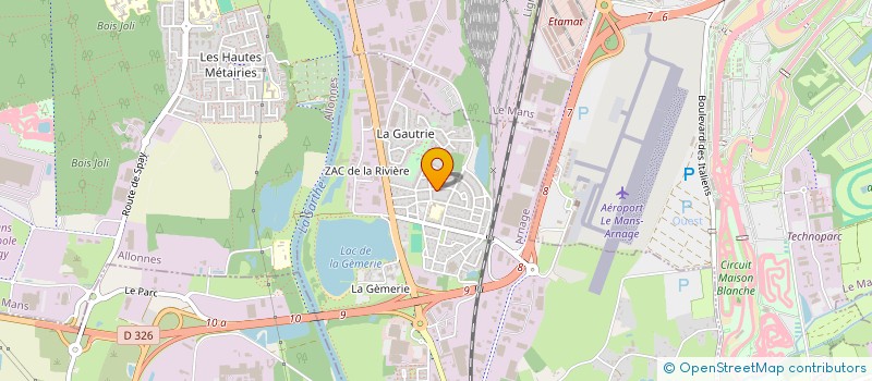 localisation de l'entreprise SARL DU MOULIN  ARNAGE