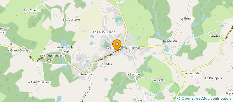 localisation de l'entreprise SARL DU MOULIN à COUSSAC-BONNEVAL