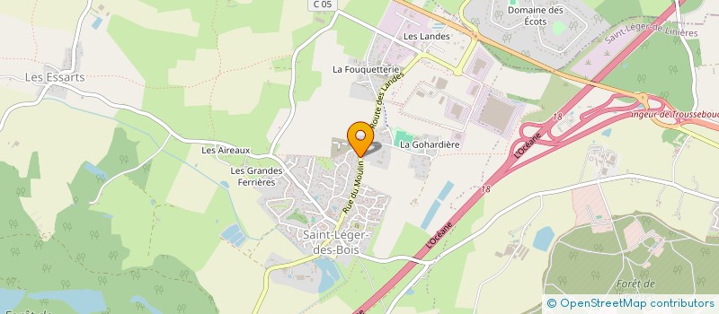 localisation de l'entreprise SARL DU MOULIN  SAINT-LEGER-DE-LINIERES