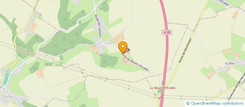 localisation de l'entreprise SARL DU MOULIN D'ECALLES  YQUEBEUF