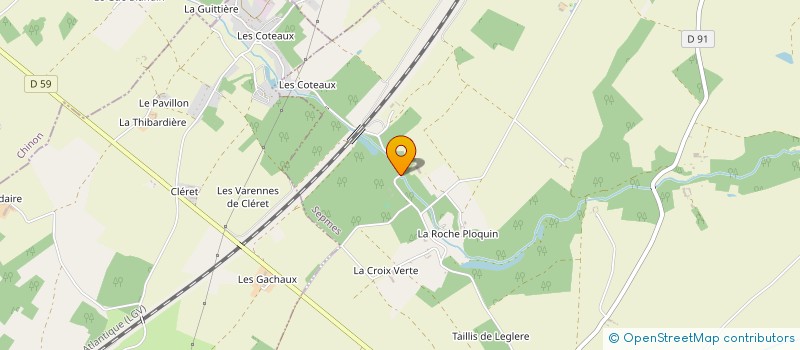 localisation de l'entreprise SARL DU MOULIN DES ROCHES  SAINT EPAIN