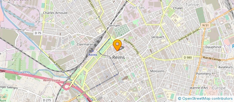 localisation de l'entreprise SARL DU PALAIS à REIMS