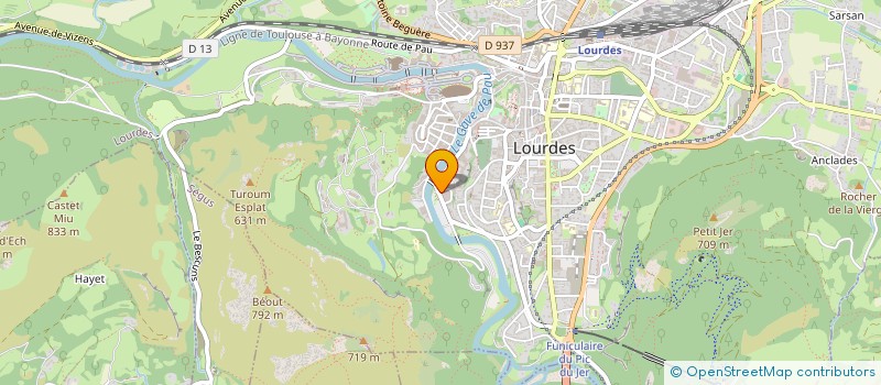 localisation de l'entreprise SARL DU PARADIS à LOURDES