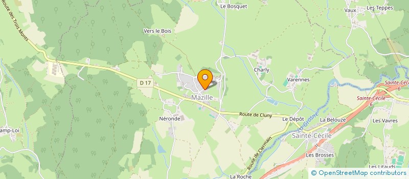 localisation de l'entreprise SARL DU PARADIS à MAZILLE