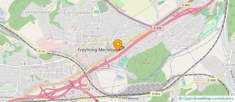 localisation de l'entreprise SARL DU PARC  FREYMING-MERLEBACH