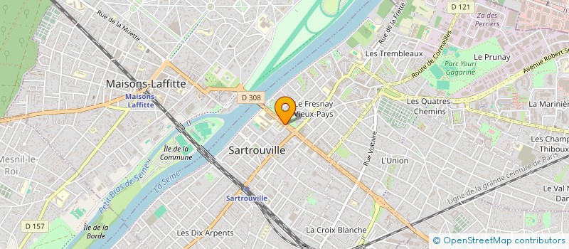 localisation de l'entreprise SARL DU PARC  SARTROUVILLE