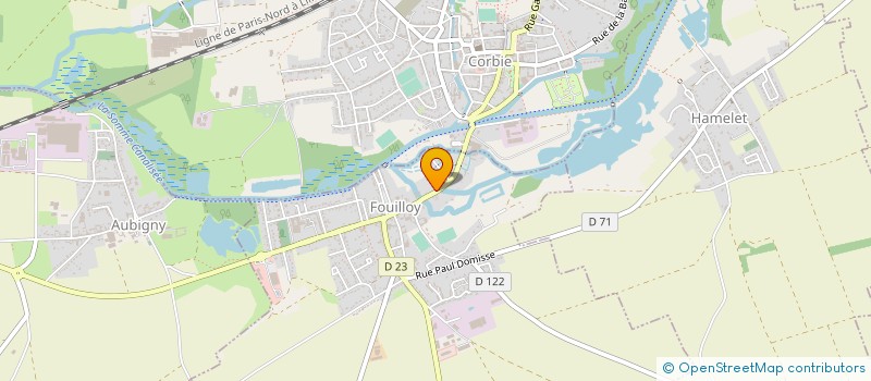 localisation de l'entreprise SARL DU PARC RESIDENTIEL ET DE LOISIRS  CORBIE