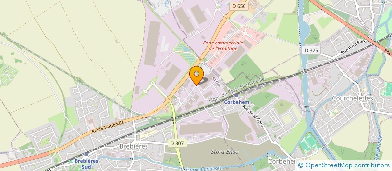 localisation de l'entreprise SARL DU PAVE  BREBIERES