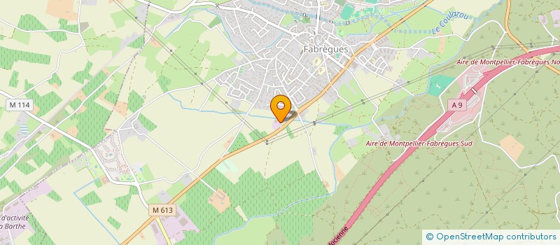 localisation de l'entreprise SARL DU PAYS D OC  FABREGUES