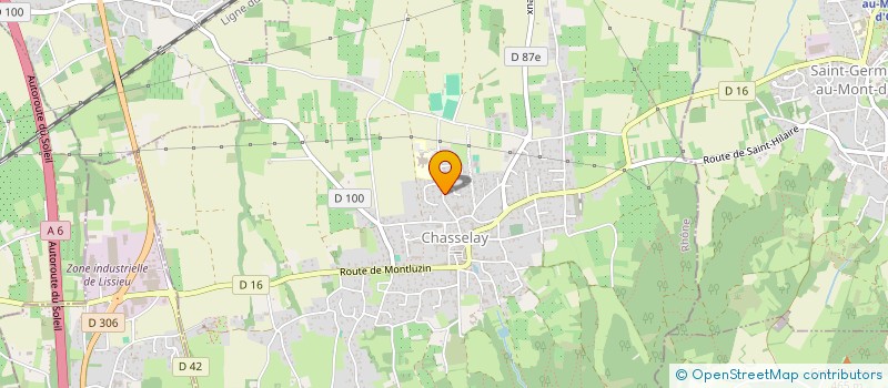 localisation de l'entreprise SARL DU PESSELIN à CHASSELAY