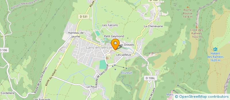 localisation de l'entreprise SARL DU PETIT BAR  LANS-EN-VERCORS