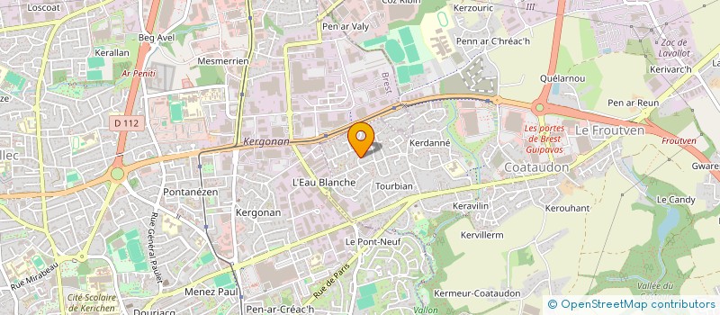 localisation de l'entreprise SARL DU PETIT KERGUEL  GUIPAVAS