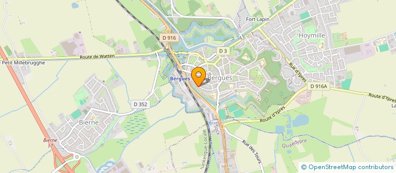 localisation de l'entreprise SARL DU PETIT MILLEBRUGGHE  BERGUES