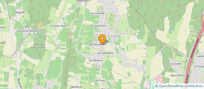 localisation de l'entreprise SARL DU PETIT ROUSSEAU  HURIGNY