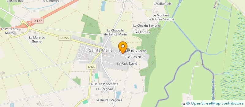 localisation de l'entreprise SARL DU PLESSIS à SAINTE-MARIE