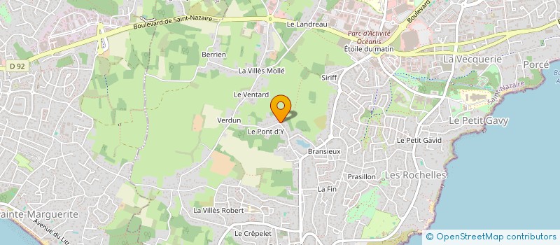 localisation de l'entreprise SARL DU PONT D'Y  SAINT-NAZAIRE