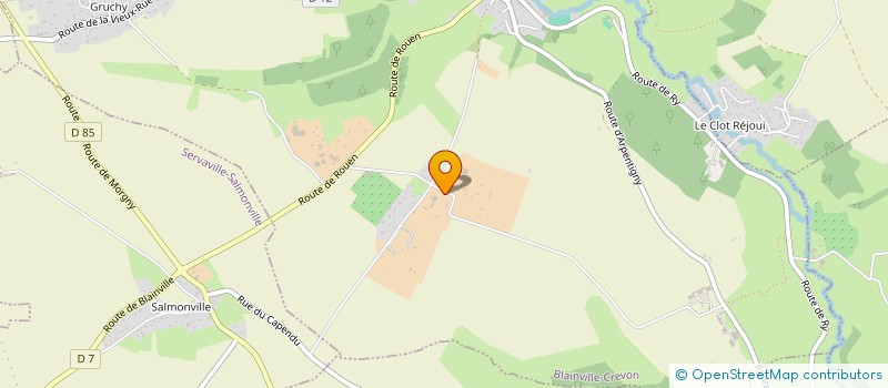 localisation de l'entreprise SARL DU POTHUIT  BLAINVILLE-CREVON