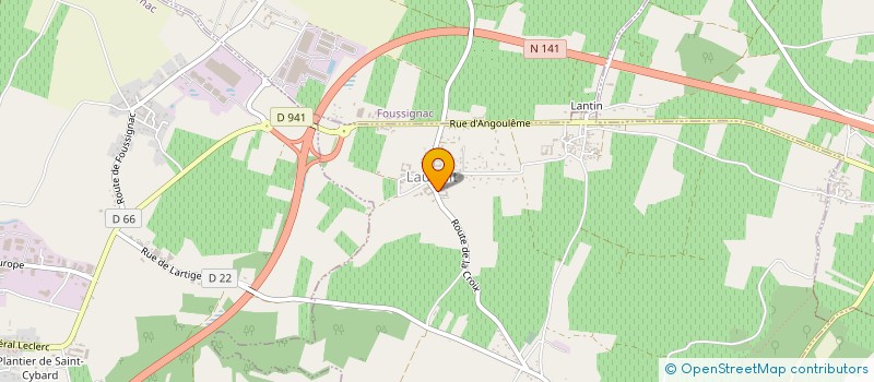 localisation de l'entreprise SARL DU PRE CHALET à TRIAC-LAUTRAIT