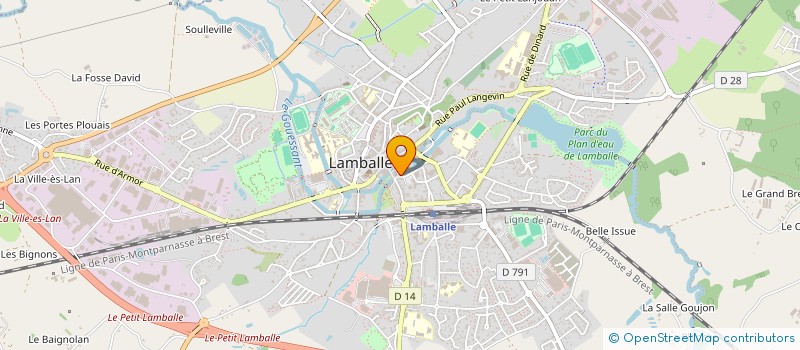 localisation de l'entreprise SARL DU PRIEURE  LAMBALLE-ARMOR