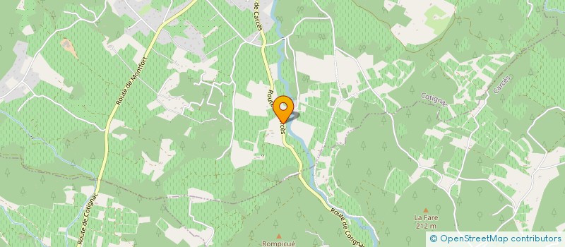 localisation de l'entreprise SARL DU RADIER  COTIGNAC