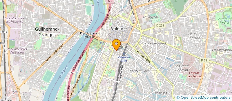 localisation de l'entreprise SARL DU RHONE  VALENCE