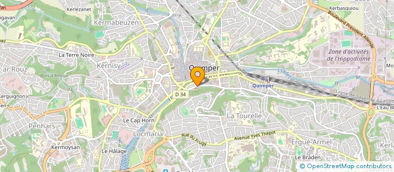 localisation de l'entreprise SARL DU ROTIN à QUIMPER