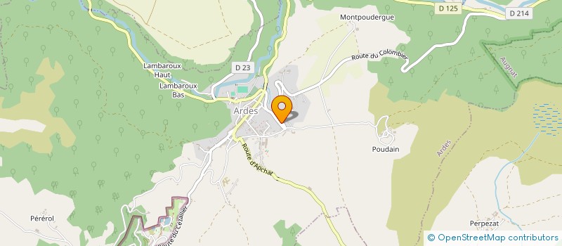 localisation de l'entreprise SARL DU SARRAN  ARDES